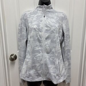 Lululemon Define Jacket in the "Incognito Camo Alpine White Multi - Size 12